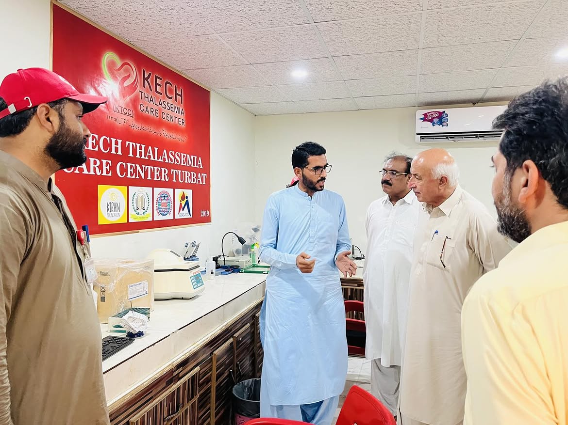 Dr. Abdul Malik Baloch visiting Kech Thalassemia Care Center, Turbat