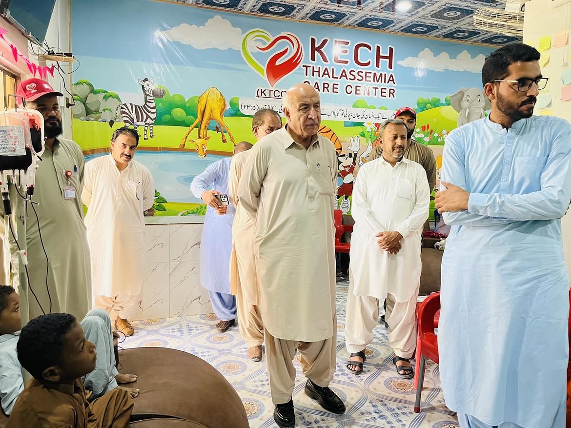 Dr. Abdul Malik Baloch visiting Kech Thalassemia Care Center, Turbat