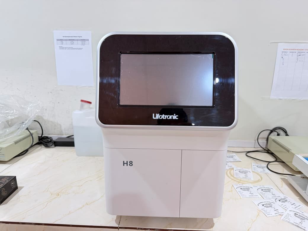 Hb Electrophoresis machine at KTCC laboratory
